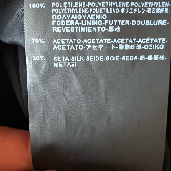 BALENCIAGA Skirt New With faux Leather trim Size 40 US 6 Fully Lined - Picture 16 of 16